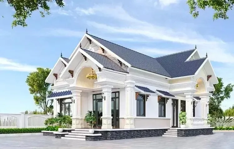 Ấn tượng với nhà mái thái nhỏ phong cách hiện đại