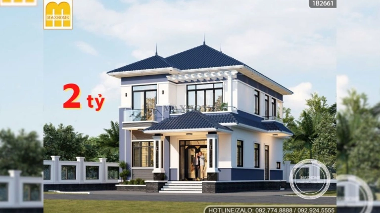 Bản Vẽ Nhà Mái Nhật 2 Tầng Đẹp Hiện Đại Cho Mọi Gia Đình
