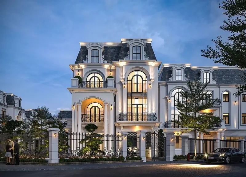 Biệt thự mái Mansard mang kiến trúc kiểu pháp