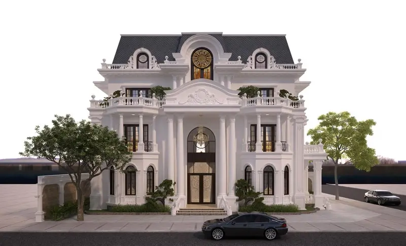 Biệt thự mái Mansard phản ánh hình ảnh thực tế