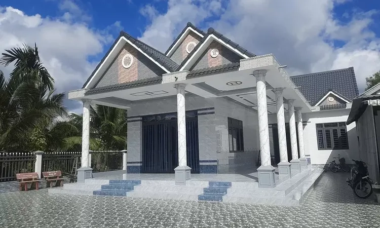 Bố cục linh hoạt từ nhà mái thái nhỏ chữ l