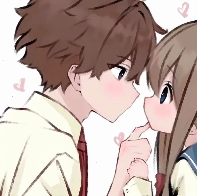 Cặp đôi anime dễ thương với yếu tố meme hài hước