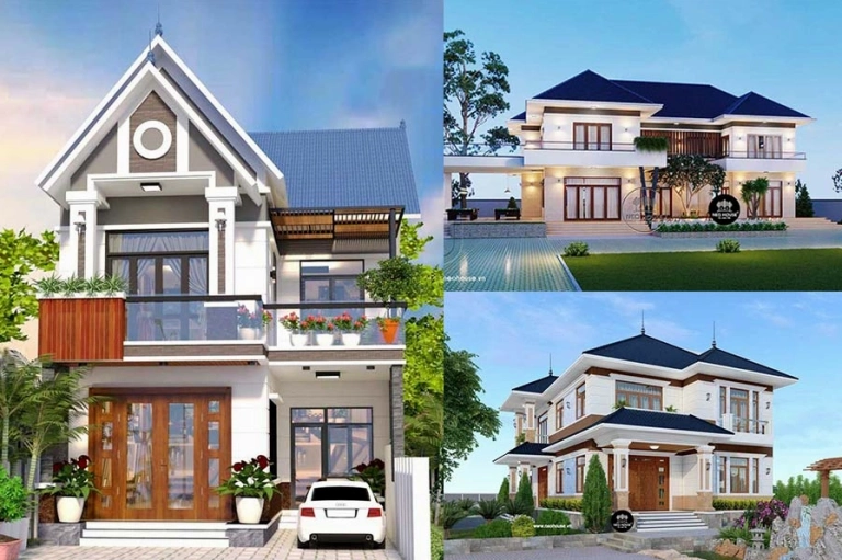 Khám Phá 30+ Mẫu Nhà Phố 2 Tầng Mái Thái Đẹp Chuẩn 2026