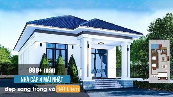 Khám phá các mẫu nhà cấp 4 mái Nhật đẹp và hiện đại 2026