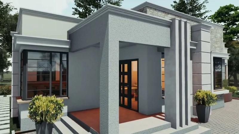 Mặt tiền hẹp vẫn đẹp nhà mái bằng giá rẻ mặt tiền hẹp