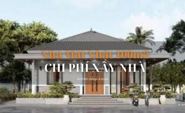 Mẫu nhà 2 tầng mái Nhật 100m2: Kiến trúc sang trọng cho gia đình hiện đại