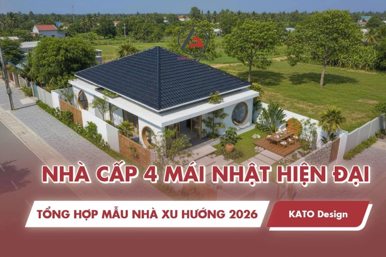 Mẫu Nhà Cấp 4 Mái Nhật Hiện Đại Và Ấn Tượng Cho Năm 2026
