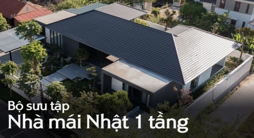 Mẫu nhà vườn mái Nhật 1 tầng: Vẻ đẹp tinh tế, tiện nghi và bền vững