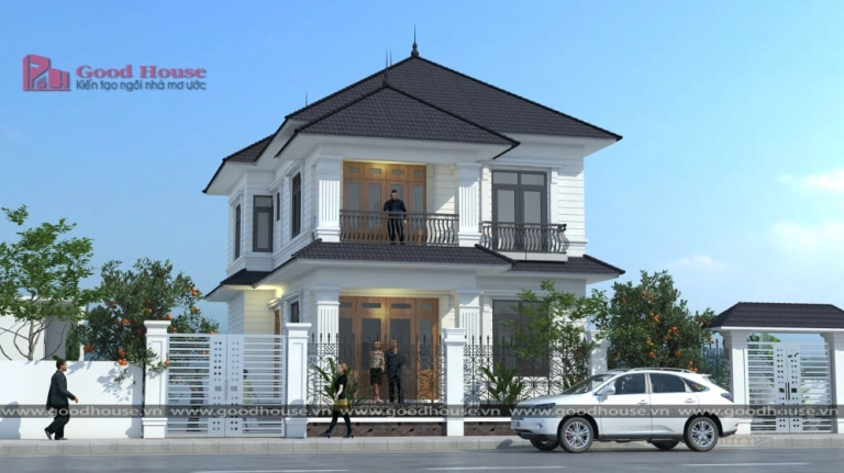 Mẫu Nhà Vuông 2 Tầng Mái Nhật: Xu Hướng Kiến Trúc Hiện Đại 2026