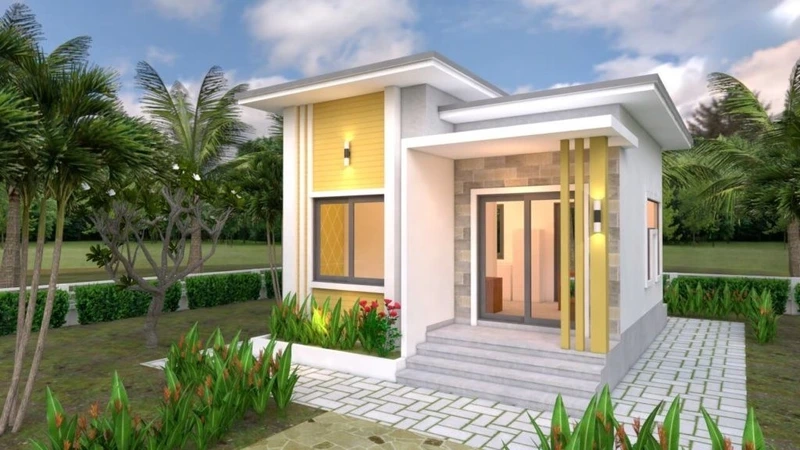 Ngắm nhìn nhà mái bằng giá rẻ hiện đại sang trọng