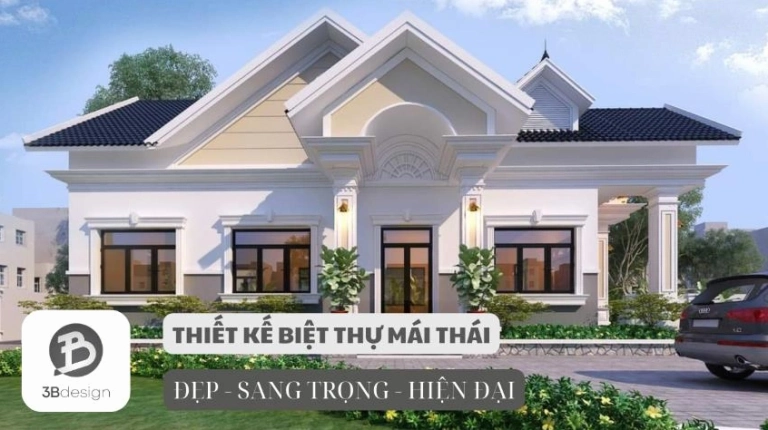Nhà Biệt Thự Mái Thái: Nét Đẹp Truyền Thống Vượt Thời Gian