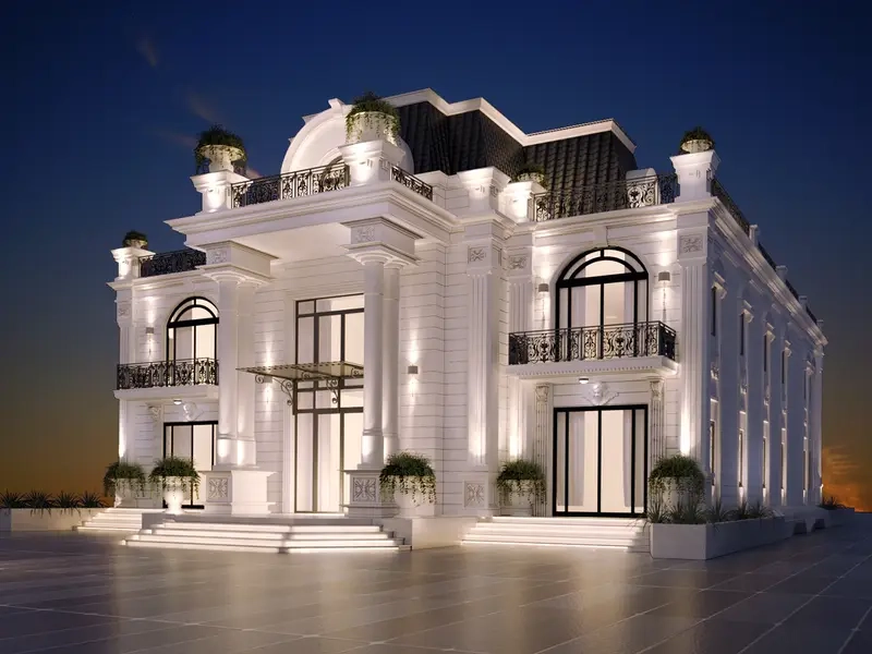 Nhà mái Mansard châu Âu thiết kế hài hòa công năng