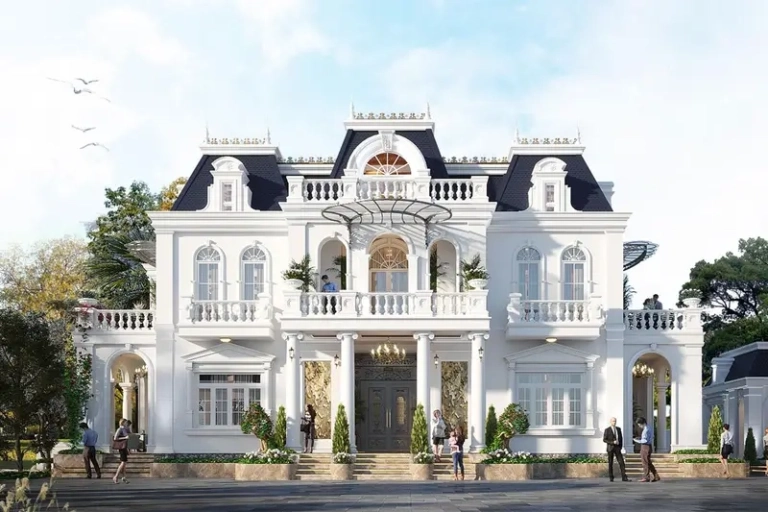 Nhà mái Mansard sang trọng lựa chọn cho giới thượng lưu