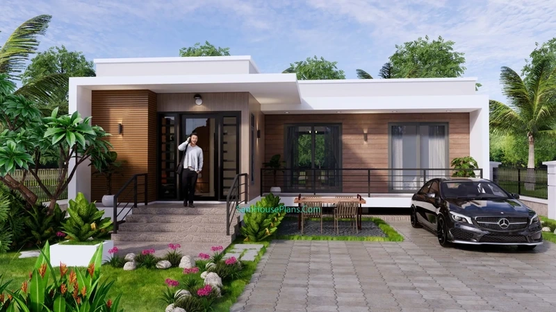 Phong cách châu Âu sang trọng biệt thự mái bằng phong cách châu Âu