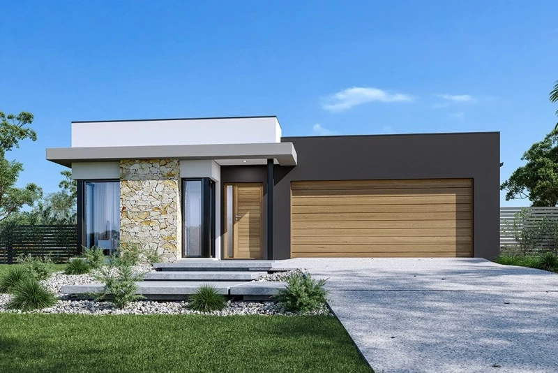 Phong cách hiện đại nhà mái bằng giá rẻ phong cách hiện đại