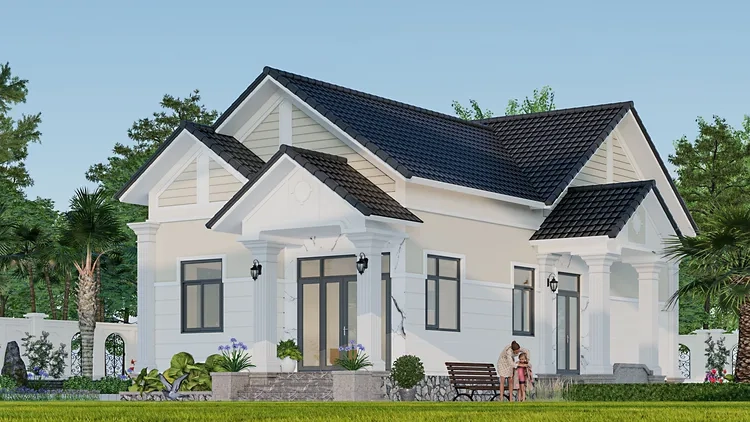 Tham khảo bản vẽ nhà mái thái đơn giản chi tiết