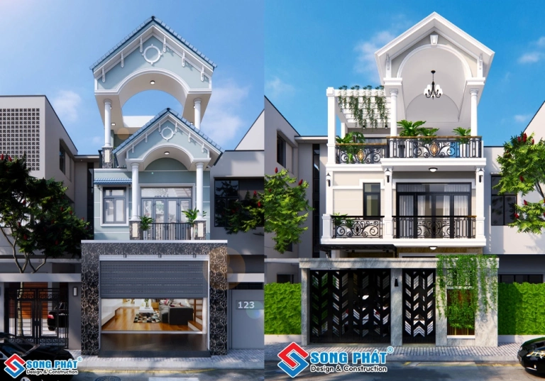 Tuyệt chiêu trang trí mặt tiền nhà mái thái đẹp chuẩn 2026